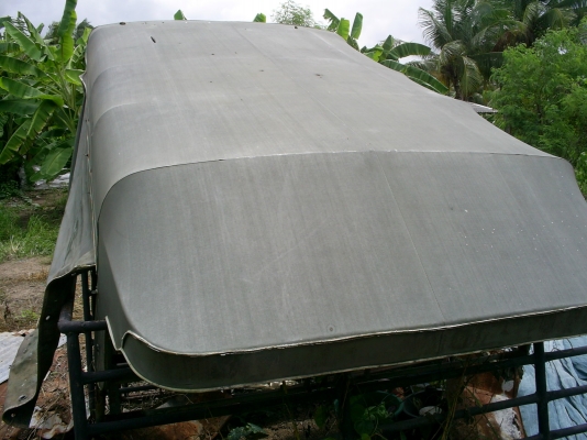 หลังคารถ แบบโครงเหล็ก หุ้มผ้าใบ หลังคารถ แบบโครงเหล็ก หุ้มผ้าใบ