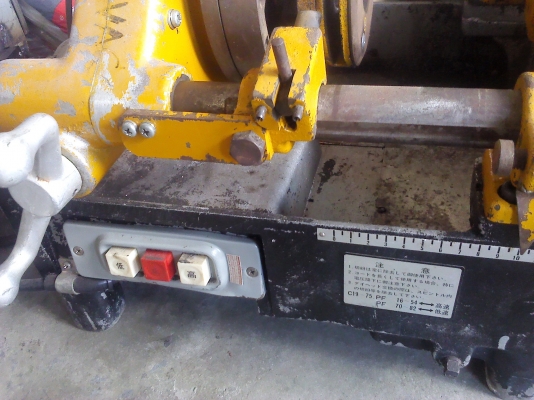 เครื่องทำเกลียวท่อประปาจากญี่ปุ่นใช้ไฟ110V.มีหม้อแปลงให้พร้อมใช้