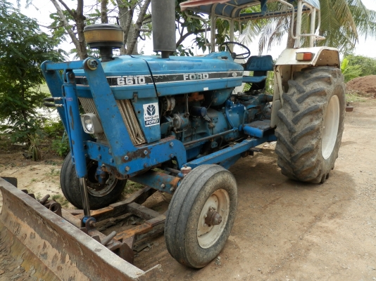 รถไถนา FORD 6600 เสื้อเรียบ ปั้มเหลียม เครื่องT5ผาน3+ดันหน้า