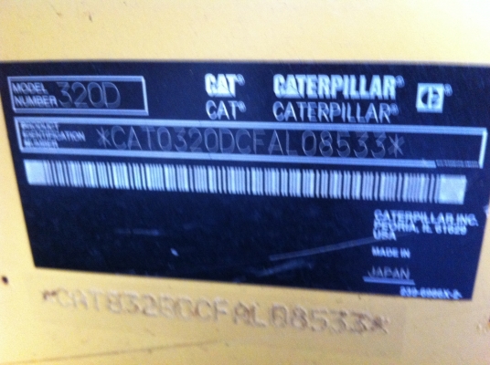 ขายรถขุดCAT320Dใช้งานแค่700กว่าชั่วโมง ขายรถขุดCAT320Dใช้งานแค่700กว่าชั่วโมง
