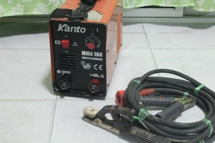 เครื่องเชื่อมอินเวอเตอร์ยี่ห้อkanto mma160A สภาพพร้อมใช้ครับ