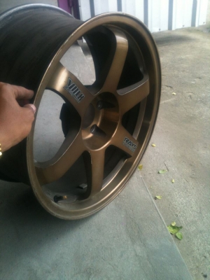 ขายTE37 งานROTA ขอบ18 กว้าง8.5 ทั้ง4วง เดิมๆถูกๆ 15000.-