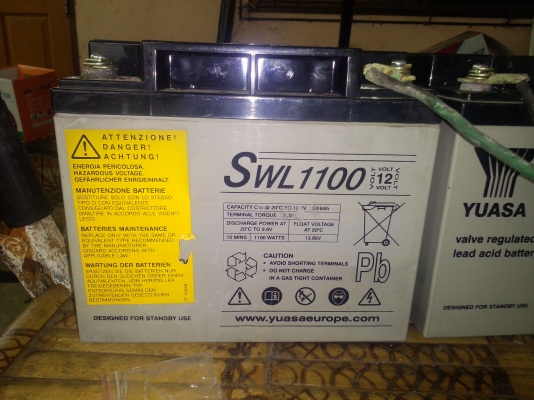 ขายแบตแห้งยัวส์ซ่า 12V40A ถูกๆ