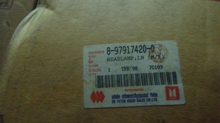 โคมไฟหน้าอีซูซุTFR98 STANLEYแท้(ปรับราคาขายเหลือ1,500บาท