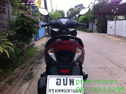 ขายhonda click  combi brake สีชมพูดำ ปี2555