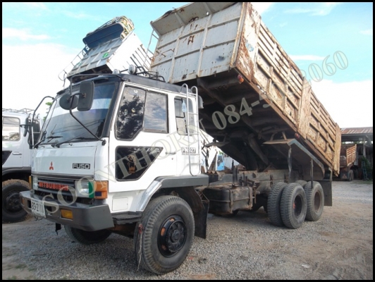 ขายด่วน รถบรรทุก 10 ล้อ ดั้ม MITSUBISHI FUSO 527M-TD 195 แรง สภาพเดิมๆ พร้อมใช้งาน ราคาสุดคุ้ม