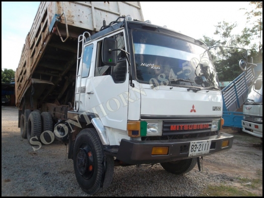 ขายด่วน รถบรรทุก 10 ล้อ ดั้ม MITSUBISHI FUSO 527M-TD 195 แรง สภาพเดิมๆ พร้อมใช้งาน ราคาสุดคุ้ม