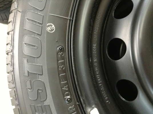 ยางป้ายแดง 175 70r14 บริสโตน ปี13