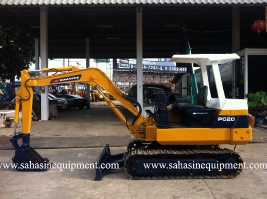 รถขุด PC20-6 S/N 270XX บจก.สหสินอีควิปเม้นท์ โทร.081-5851880, 02-5168100-1 www.sahasinequipment.com