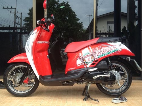 HONDA SCOOPY IลายLIVERPOOL F.C.รถปี2012วิ่ง2xxxโลไมล์แท้ประกันศูนย์พร้อมสภาพใหม่มาก