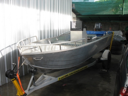 เรืออลู 14 ฟุต YAMA 50  ทะเลได้ - น้ำจืดได้ ( ของแถมเพียบ ) ----