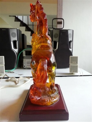 เก้าอี้โครงไม้สักแท้/ม้าลำพอง/สิงโตคู่ ทำจากไม้มะยมป่าทั้งต้น