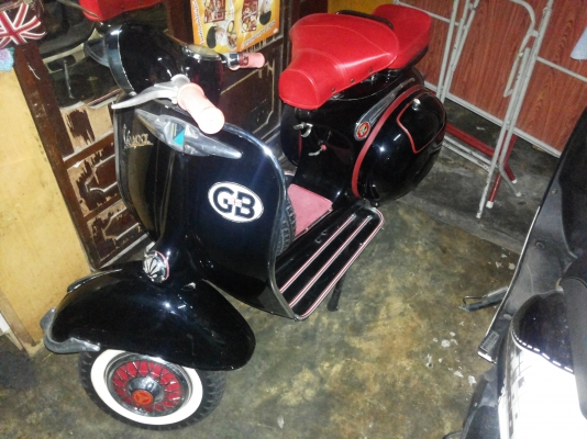 เพิ่มรูปแล้วครับ   ขายเวสป้า64เครื่อง5potพร้อมของแต่ง