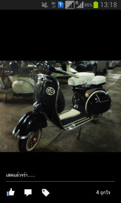 เพิ่มรูปแล้วครับ   ขายเวสป้า64เครื่อง5potพร้อมของแต่ง