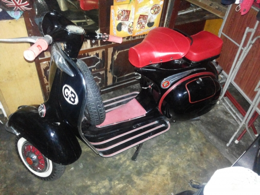 เพิ่มรูปแล้วครับ   ขายเวสป้า64เครื่อง5potพร้อมของแต่ง