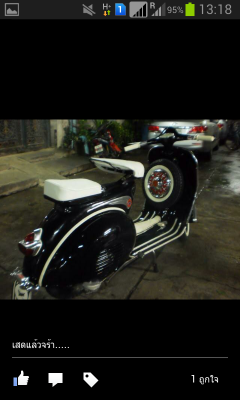 เพิ่มรูปแล้วครับ   ขายเวสป้า64เครื่อง5potพร้อมของแต่ง