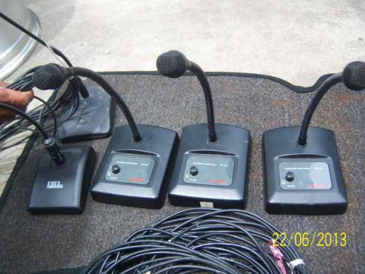 ชุดไมโครโฟน พร้อมสายต่อ ครบชุดครับ