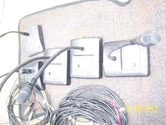 ชุดไมโครโฟน พร้อมสายต่อ ครบชุดครับ