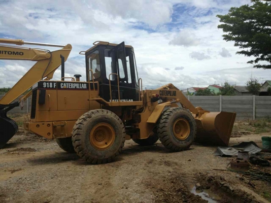 รถตักล้อยาง CAT918F  รถเก่านอก 6 เดือนยาง90\%