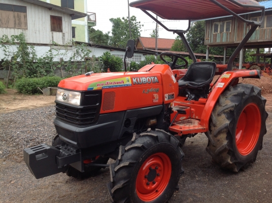 ปัญญาแทรคเตอร์มาแล้ว...จัดมาให้ครับ คูโบต้า L3408 ติดใบมีดใหม่ ยางหน้าใหม่
