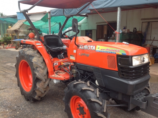 ปัญญาแทรคเตอร์มาแล้ว...จัดมาให้ครับ คูโบต้า L3408 ติดใบมีดใหม่ ยางหน้าใหม่