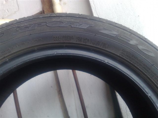 ยาง dunlop 185/55/15 ปียาง 4612 ถอดmazda2ป้ายแดง