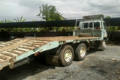 Isuzu สิบล้อ Rocky 2 เพลา FVZ ปี 33 พื้นเรียบท้ายลาด เบรกจิ๊ฟฟี่ เพาเวอร์ เครื่อง 175 ช่วงล่างใหญ่ คานพื้นเรียบ เหล็กตัว I 820,000