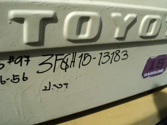 ต้องการขาย รถยกเบนซิน ขนาด1.5ตัน TOYOTA 3FGH15 ราคา 90,000 บาท ต้องการขาย รถยกเบนซิน ขนาด1.5ตัน TOYOTA 3FGH15 ราคา 90,000 บาท