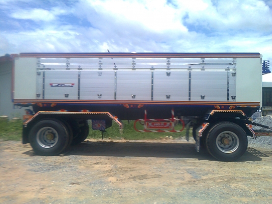 ลูกพ่วง 2 เพลา กระบะอลูมิเนียม ยาว 6.50 เมตร ใหม่