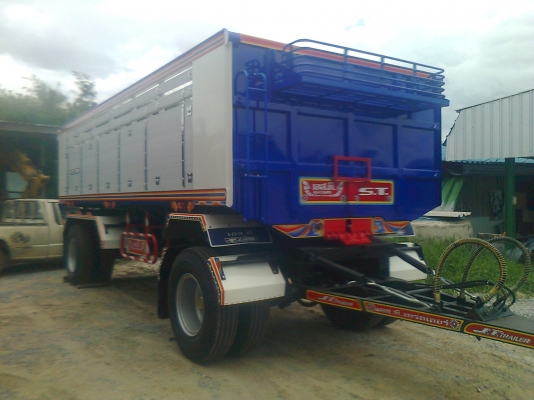 ลูกพ่วง 2 เพลา กระบะอลูมิเนียม ยาว 6.50 เมตร ใหม่