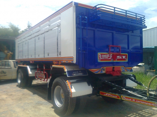 ลูกพ่วง 2 เพลา กระบะอลูมิเนียม ยาว 6.50 เมตร ใหม่