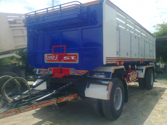 ลูกพ่วง 2 เพลา กระบะอลูมิเนียม ยาว 6.50 เมตร ใหม่