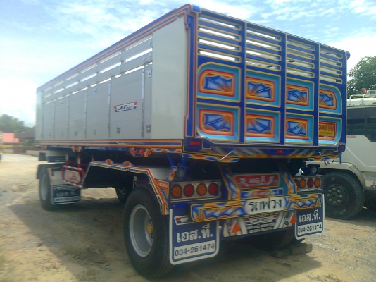 ลูกพ่วง 2 เพลา กระบะอลูมิเนียม ยาว 6.50 เมตร ใหม่