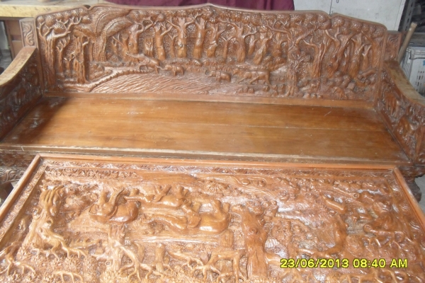 ขายชุดรับแขกไม้สักทอง