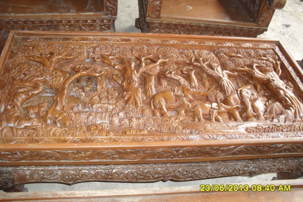 ขายชุดรับแขกไม้สักทอง