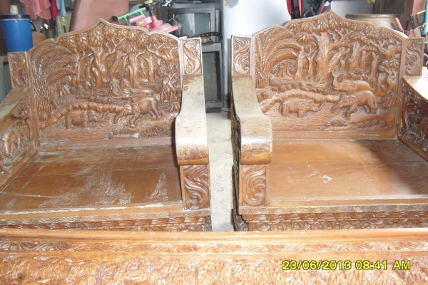 ขายชุดรับแขกไม้สักทอง