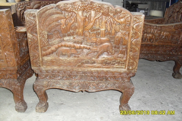 ขายชุดรับแขกไม้สักทอง