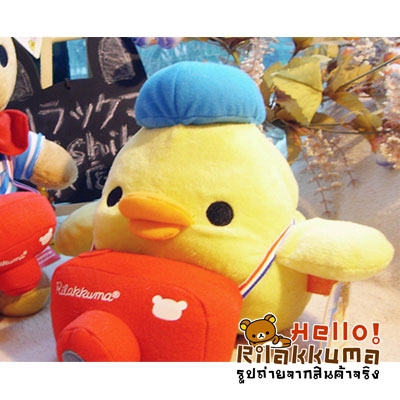 ขายตุ๊กตาไก่เหลือง ในชุดช่างภาพ ขนนุ่มนิ่ม จากญี่ปุ่น ถูกมาก