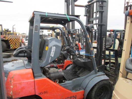 ขายฟอร์คลิฟต์ TOYOTA 8FD25  เครื่องดีเซล 2Z II เกียร์ MT , HINGFORK , เสาสูง 4 M    ขอบคุณมากครับพี่จรัญ นครปฐม