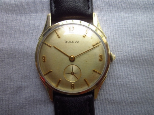 +++++ BULOVA 10k Gold Plate ไขลานโบราณแท้ 1 +++++