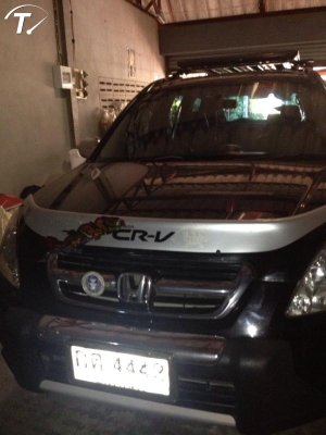 ขาย HONDA, CRV 2.0 EF ( i-VTEC) สีดำ เกียร์ออโต้ ติดแก๊ส LPG