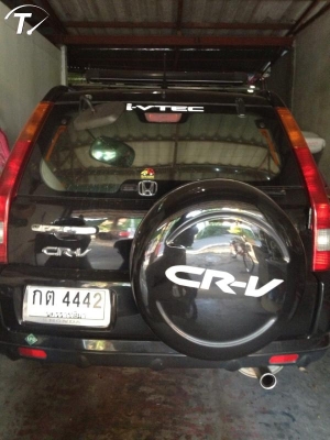 ขาย HONDA, CRV 2.0 EF ( i-VTEC) สีดำ เกียร์ออโต้ ติดแก๊ส LPG
