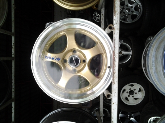 ล้อ ขอบ15 4รู100 หน้า7.5 หลัง8.5 4วง ราคา9500 บาท ของใหม่นะคับ