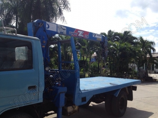 รถบรรทุก 6 ล้อ ติดเครนขนาด 3 ตัน ยี่ห้อ ISUZU รุ่น NKR ขนาด 110 แรงม้า รถบรรทุก 6 ล้อ ติดเครนขนาด 3 ตัน ยี่ห้อ ISUZU รุ่น NKR ขนาด 110 แรงม้า