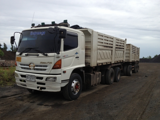 HINO MEGA 320 Hi-Speed กระบะดั้มพ์สามมิตร แม่-ลูก ปี 50
