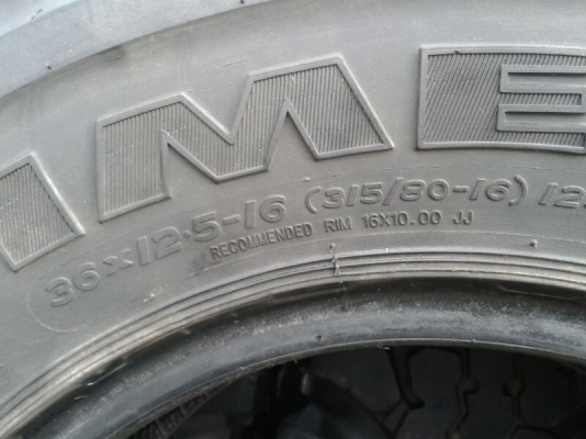 ขายยางเอาไว้ลุย ตะขาบ Simex 36x12.5R16 ปี11 ขายยางเอาไว้ลุย ตะขาบ Simex 36x12.5R16 ปี11