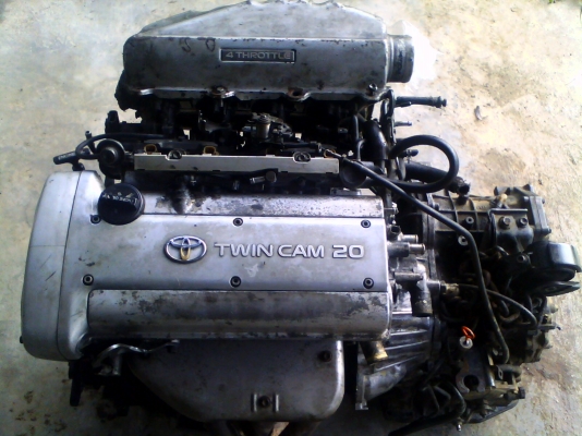 ขายเครื่องยนต์ 4A-1600-20V เกียร์ออโต้ เอกสารพร้อมโอน พร้อมอุปกรณ์ กล่องไฟชุดสายไฟ เครื่องใช้อยู่ยกลง ยังสตาร์ตติดอยู่ลองได้คับ