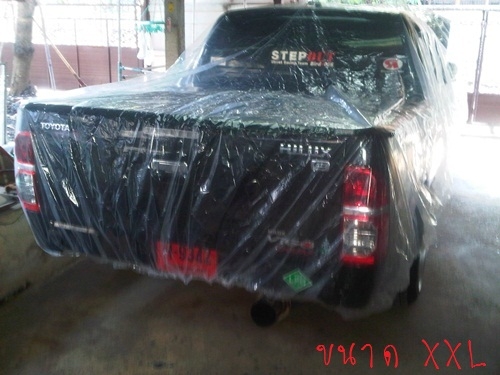 จำหน่าย ผ้าคลุมรถ แบบใส กันน้ำ กันฝุ่น ทำจากพลาสติกแบบหนาเป็นผ้ามัน