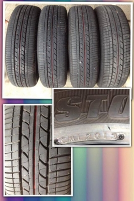 ยางป้ายเเดง Bridgestone 175/65/15 ปี13