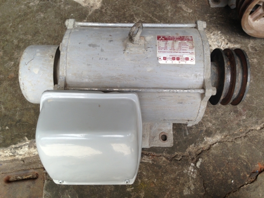 ขายมอเตอร์ mitsubishi 3 HP. 1400 RPM. ไฟบ้าน 220 V สภาพสวยพร้อมใช้งาน เคยเปลี่ยนฝาครอบใหม่อย่างเดียว